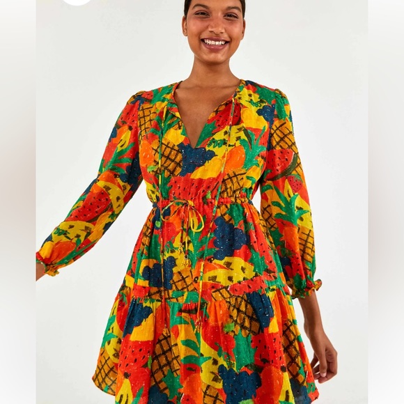 Anthropologie farm Rio fruity dress mini sz medium - Picture 3 of 5